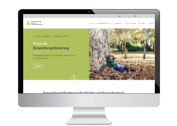 Webdesign, Webseite Praxis für Kinder