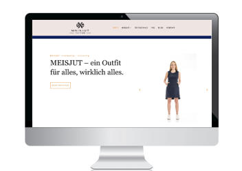 Webdesign, Webseite für Mode